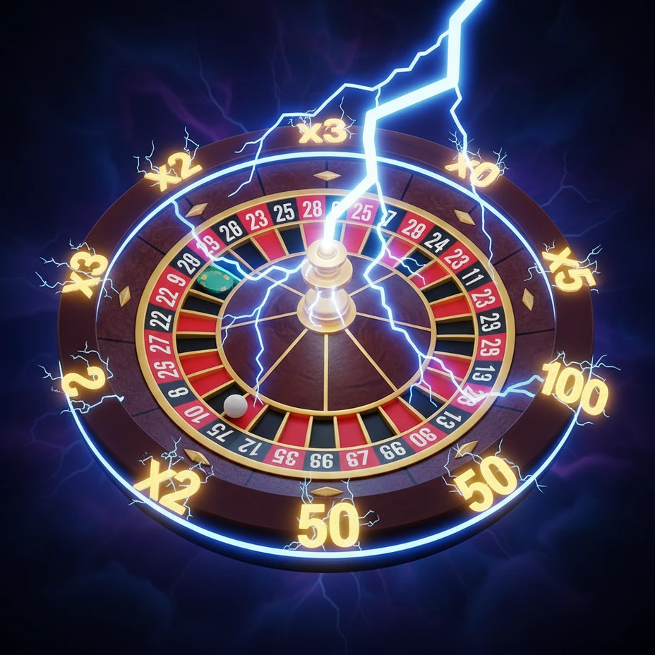 Lightning Roulette sur Winoui jeux